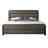 Wood Panel Bed, Gray Finish-129423494