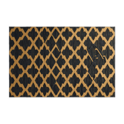 Tapis gris intérieur et extérieur Trellis