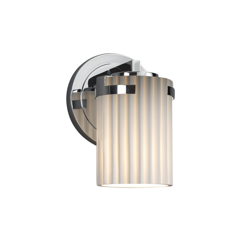 Darrien LED Armed Sconce, Polished Chrome
