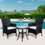 Basilica 3 Pieces Rattan Bistro Set, Wicker Garden Furniture Set-16110411