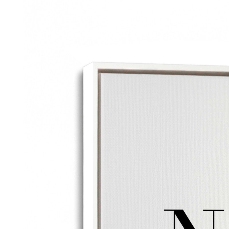No Place Like Home, reproduction sur toile, Cadre flottant blanc opaque, H 30,75 po x l 20,75 po x P 1,75 po