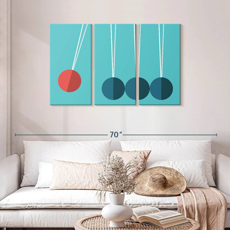Keiri Newton's Cradle, 28" H x 45" W