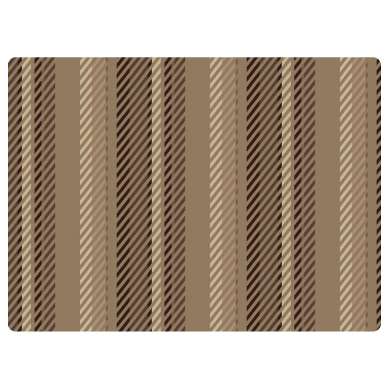 Tapis de chaise de bureau 9 à 5 35 po x 47 po Stripe, Marron