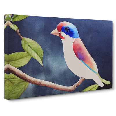 Grand Watercolour Bird - Wrapped Canvas