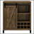Arcata Rustic Sliding Door Bar Cabinet With Ample Storage And Wine Bottle Holders, Perfect For Farmhouse-Style Entertaining.