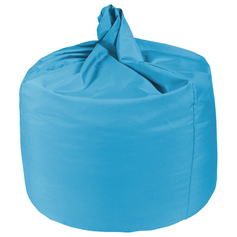 Attenborough Polyester Outdoor Friendly Refillable Bean Bag Chair, Aqua, 80cm H x 70cm W x 70cm D