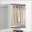 Systèmes de placard | Système d'organisation mural moderne en bois Devi, 5 unités modulaires, chêne chaud | Blanc | Bois-110335814