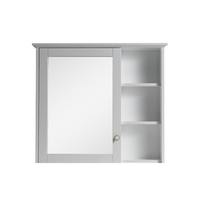 Armoire à pharmacie avec miroir et 2 tablettes fixes l 34 po x H 30 po