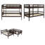 Solid Wood Twin Over Twin Bunk Bed-59407487