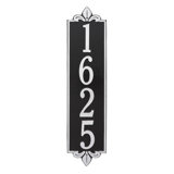 Lyon Personalized Vertical Estate 4-Line Wall Address Plaque