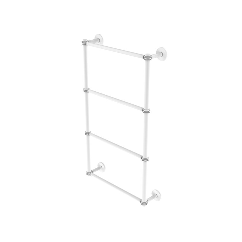 Porte-serviettes mural Dalston, Blanc mat, H 36 po x l 34 po x P 5 po