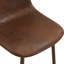 Ensemble de 4 chaises avec dossier en suède et pieds à transfert de couleur noyer - ajoutant une touche d'élégance aux chaises de style minimaliste et scandinave, mais sans tables-309561873