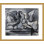 Deux colombes avec ailes déployées par Pablo Picasso, impression giclée sur cadre