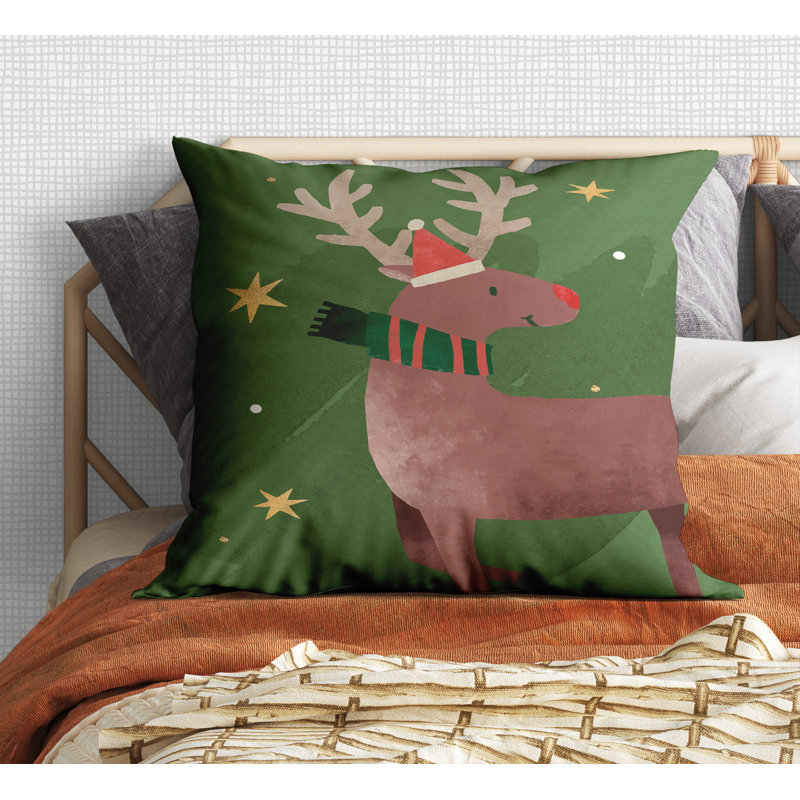Outdoor Reversible Throw Pillow, 16" x 16"