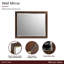 Miroir mural Belmont Place - Espresso