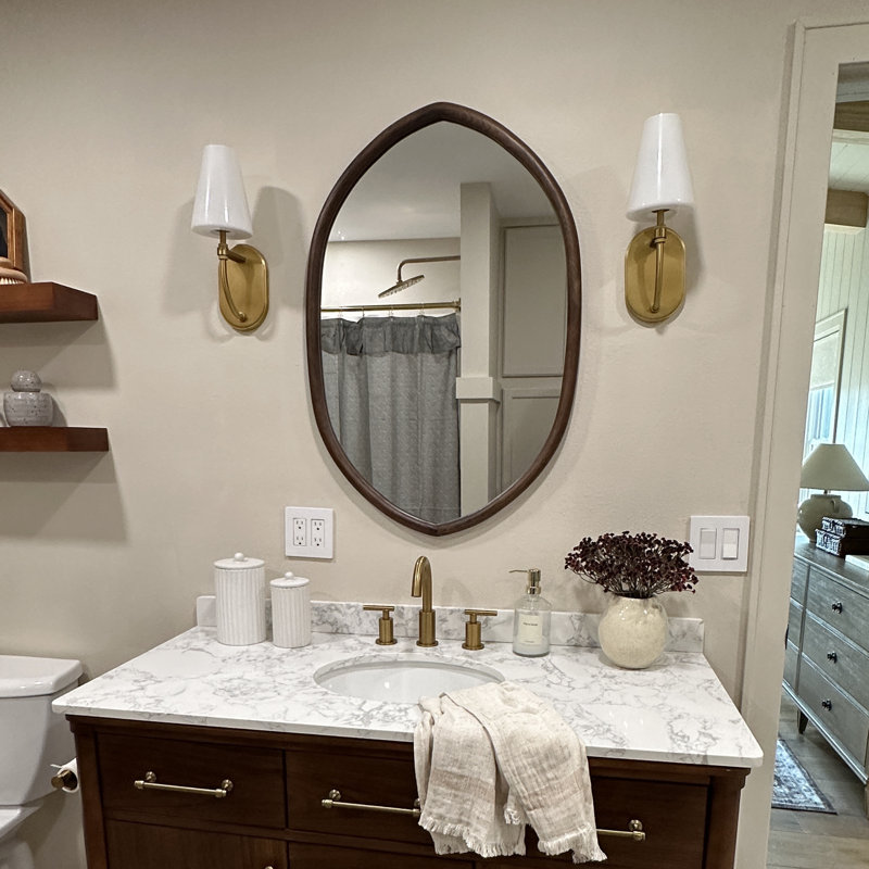 Danielle Oak Oval Mirror