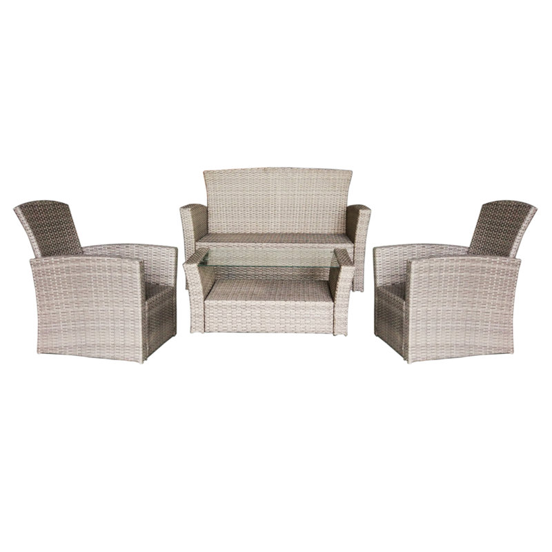 4 - Person Patio Conversation Sets with Cushions