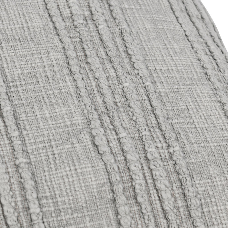 Square Pillow Cover & Insert, Gray Striped