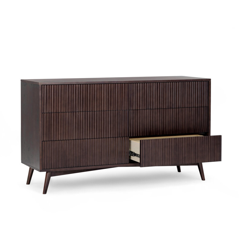Commode 6 tiroirs Tremolo, Espresso