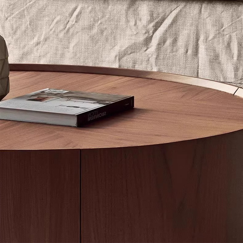 Retro style simple home coffee table, 12.6" H x 35.4" L x 35.4" W