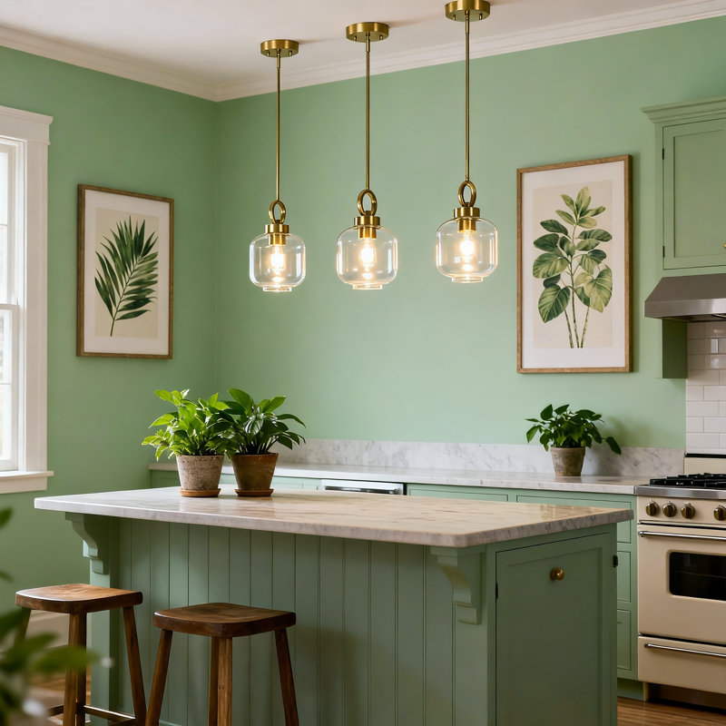 Luminaire suspendu 1 lumière pour îlot de cuisine 1 lumière