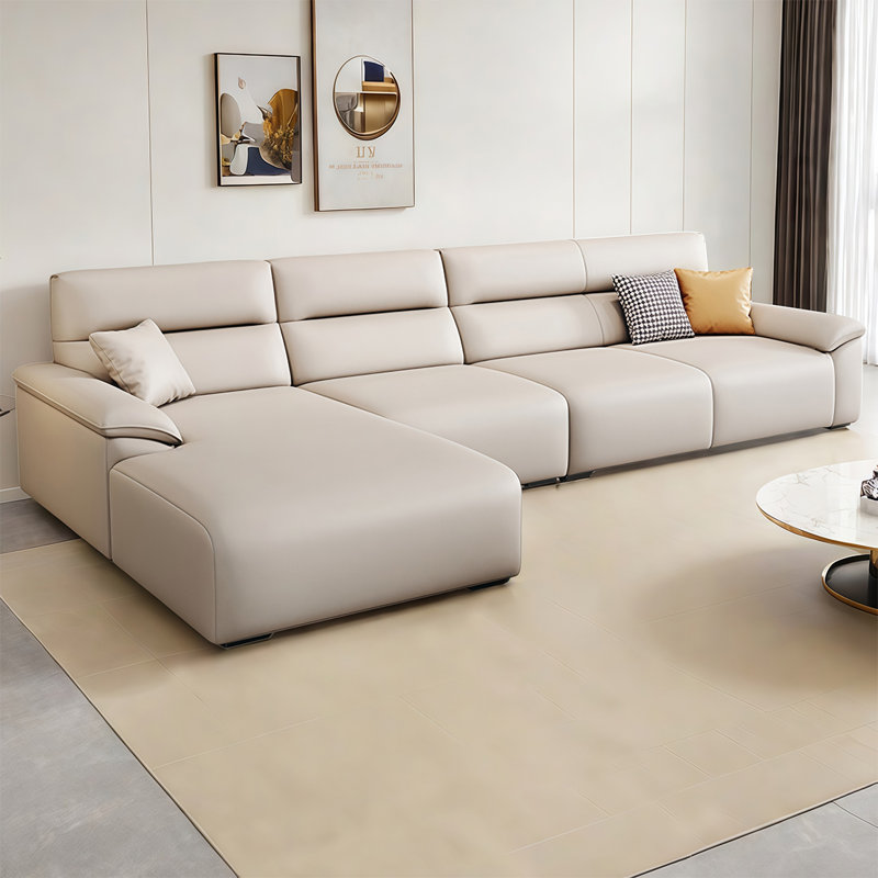 Canapé américain minimaliste moderne, H 34,64 po x l 118,11 po x P 70,86 po
