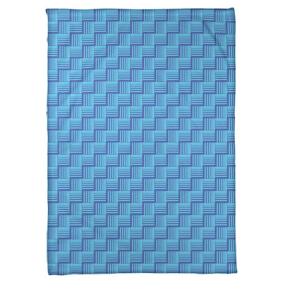 Couverture polaire à rayures classic basketweave