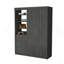 Armoire 3 tiroirs Tempe, tablette à 3 niveaux, 2 portes