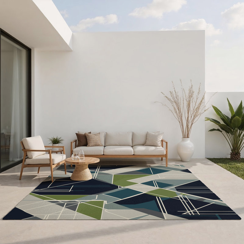 Void Horizon Indoor And Outdoor Area Rug, Rectangle 8' x 10'
