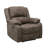 Modern Reclining Chair Brown Polished Microfiber Pillowtop Arms Solid Wood Frame 1Pc Living Room Furniture
