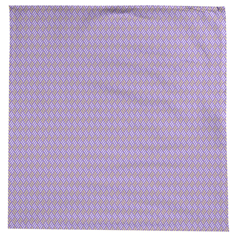 Nappe à carreaux à rayures Leffel, Mauve / jaune