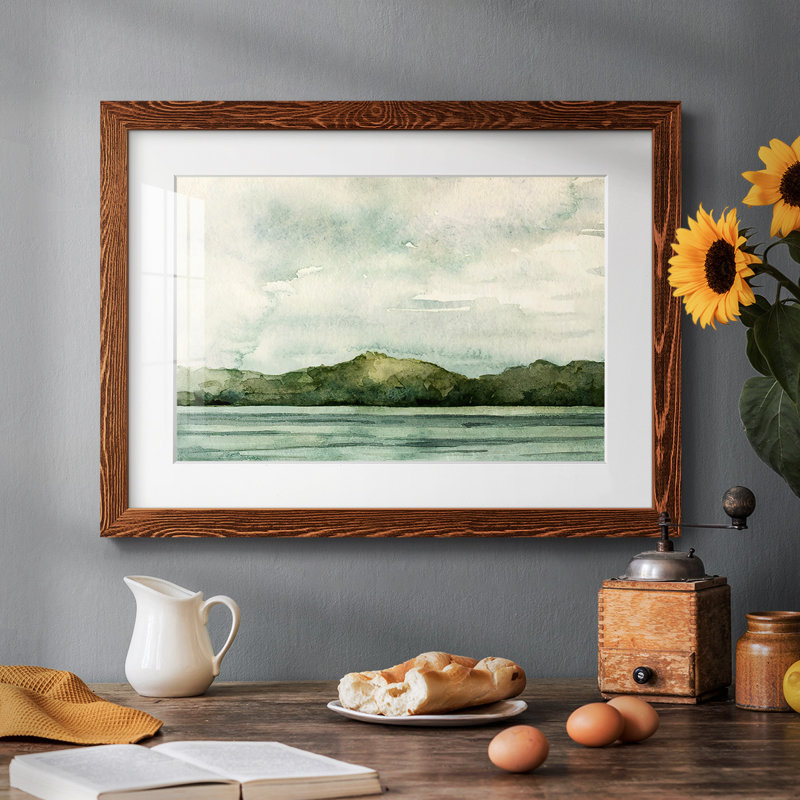 Riverside II, reproduction d'art encadrée, H 26 po x l 38 po x P 1,5 po, Érable