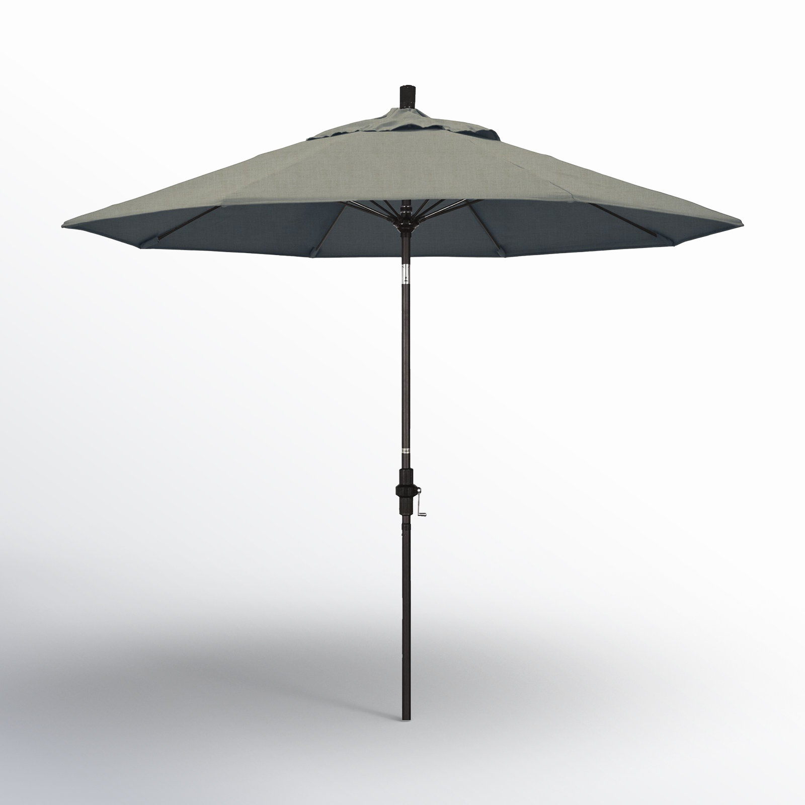 Roverta 9' Market Sunbrella® Umbrella, Spectrum Dove Sunbrella® Plainweave, Brown