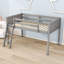 Wood Twin Loft Bed With Ladder-3150998