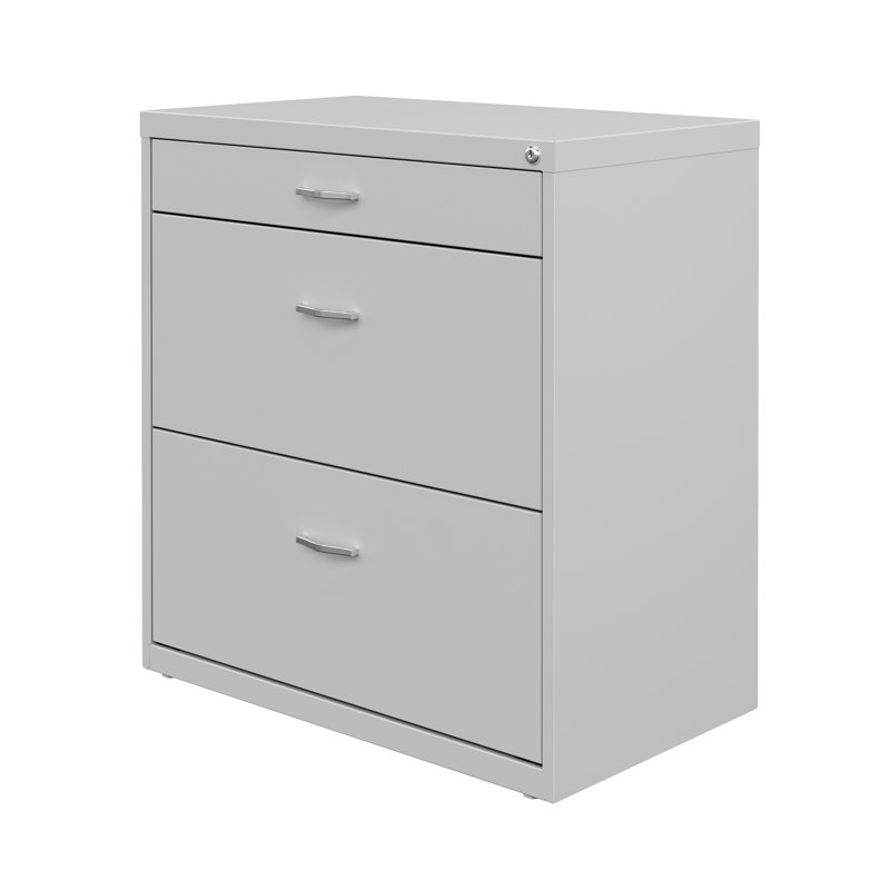 SoHo Chic 3-Drawer Metal Lateral Legal File Cabinet with Lock