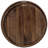 Arooj Round Solid Walnut Serving Tray-1763482789