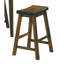 29 tabourets de bar de 29 pouces, conception de siège de selle, bois massif, finition cerisier, créent un espace de salle à manger confortable, des tabourets de 29 po de hauteur, 2 pièces, rehaussent l'ambiance de votre pièce-619316874-619316876