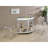 Strick White Freestanding Glass Top Home Bar Wine Cabinet with Modern Appeal-1438917529