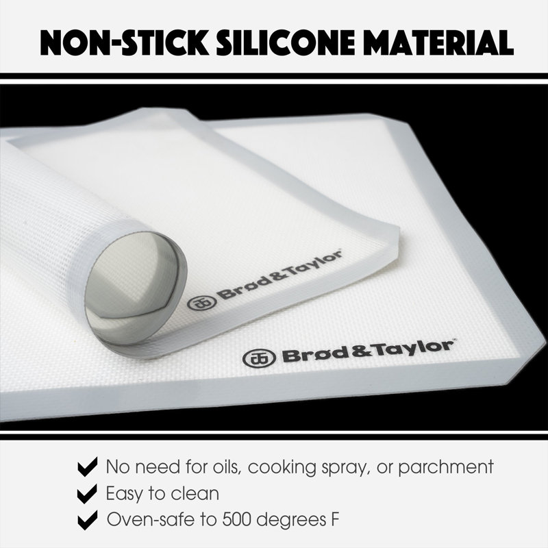 Brod & Taylor Non-Stick Silicone Baking Mat, Regular Set of 7