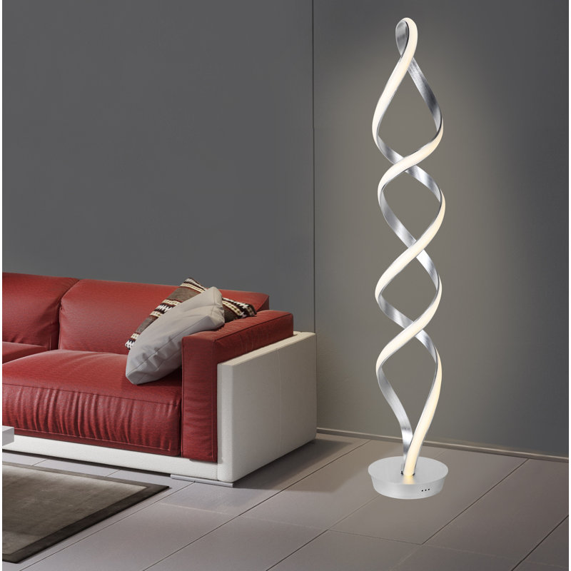  Lampe DEL sur pied 63 po, Aluminium anodisé