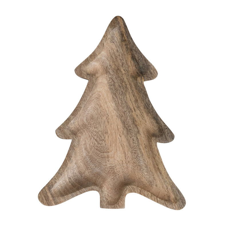 Mango Wood Tree-Shaped Tray