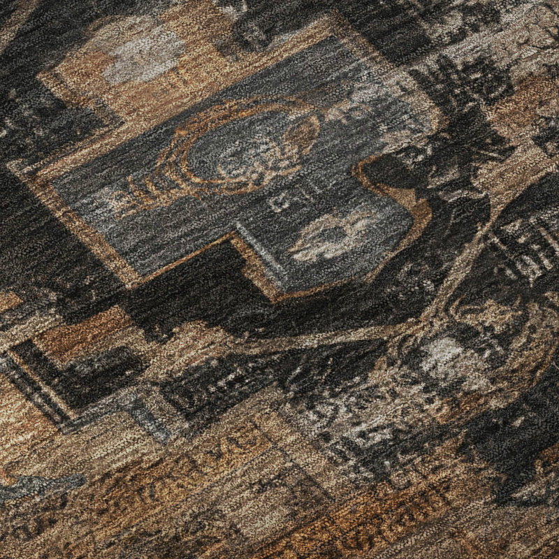 Premium Machine Washable Verlin AMF1776 Tribal Rug, Rectangle 1'8" x 2'6"