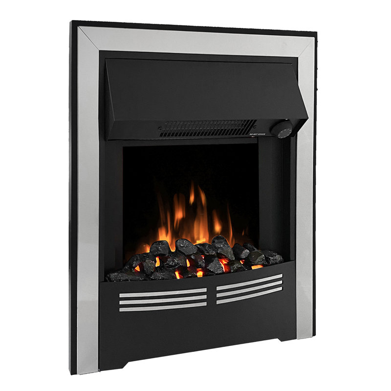 Vitesse 16" Inset Electric Fire, Chrome