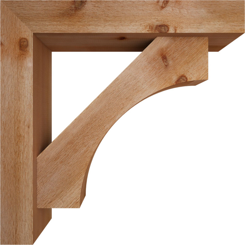 Support Westlake Block avec support décalé, 30 x 30, Cèdre rouge occidental de l 6 po (scié brut)