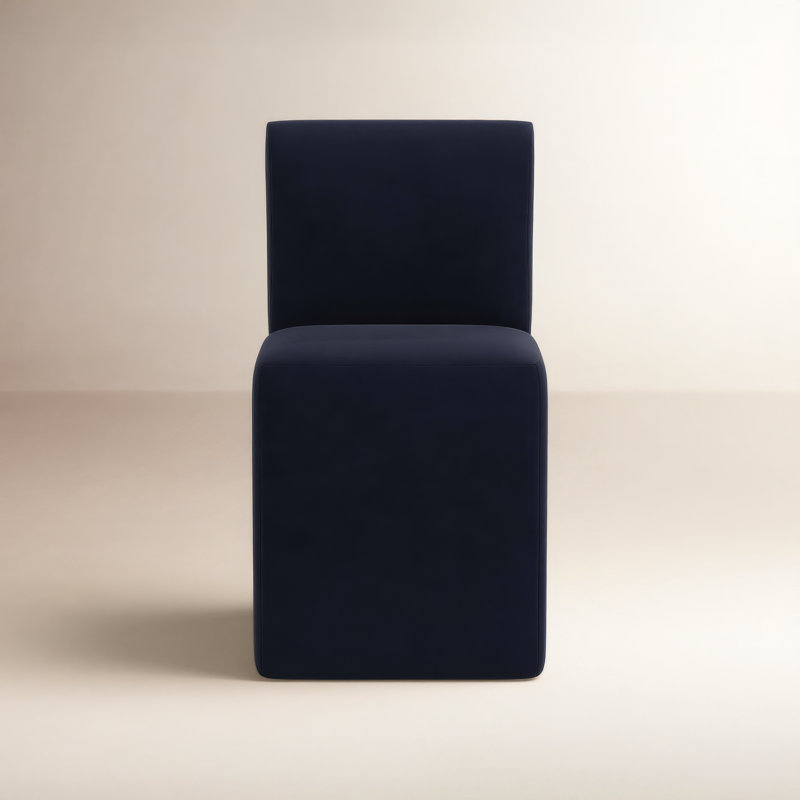 Mendy Upholstered Dining Chair, Classic Ink Performance Velvet
