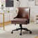 Positano Modern Faux Leather Tilting  Swivel Task Chair with Nailhead Trims