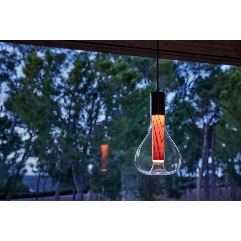 Luminaire suspendu Eris par Mayice Studio, Cerisier naturel, Noir mat