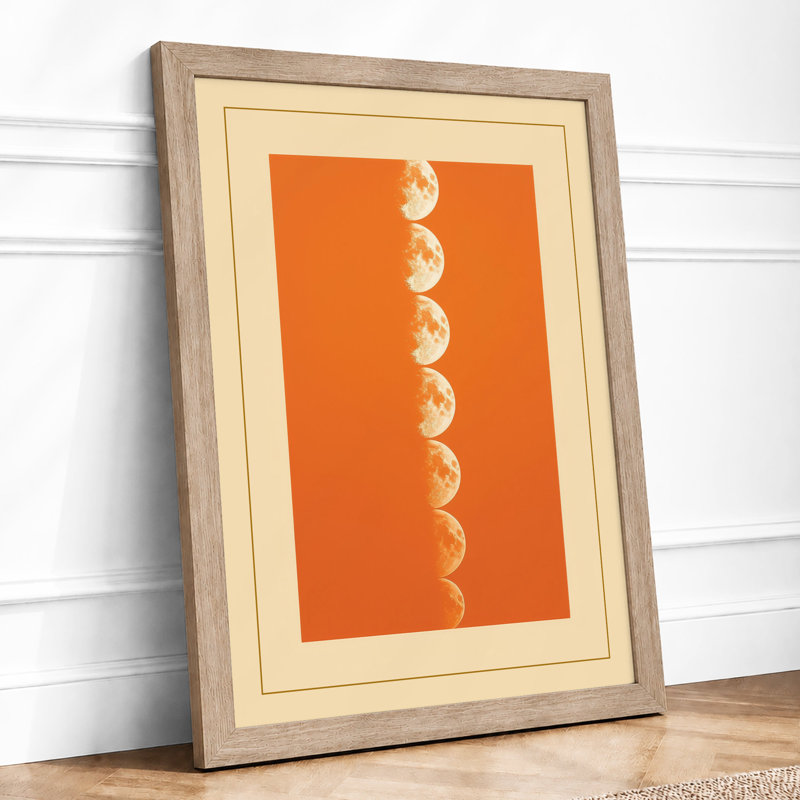 Circular Rhythm Geometric - Print, A2 - 59.4 x 42.0 cm, Oak