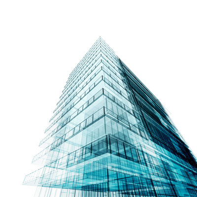 Tall Commercial Building by 1Xpert  Wrapped Canvas Graphic Art
