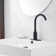 Automatic Sensor Touchless Single Hole Bathroom Sink Faucet Deck Mount With Temperature Mixing Valve In Matte Black